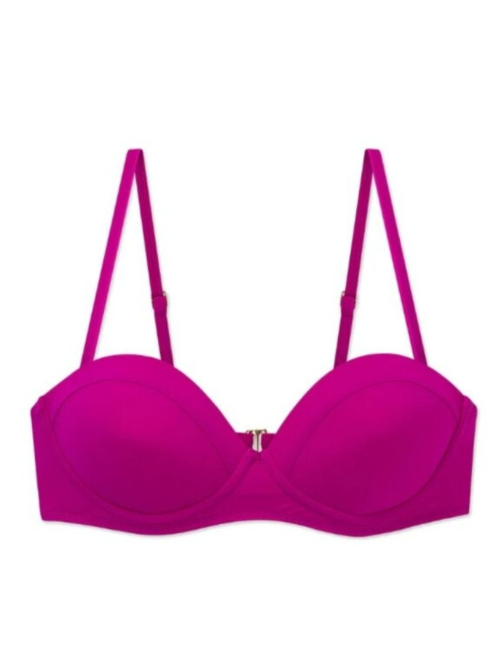 WET SWIMWEAR Aspen Bikini Top in Magenta - M